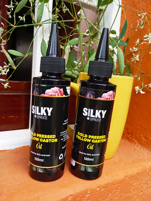 Silky Spruce Cold Pressed Yellow Castor Oil (120ml)